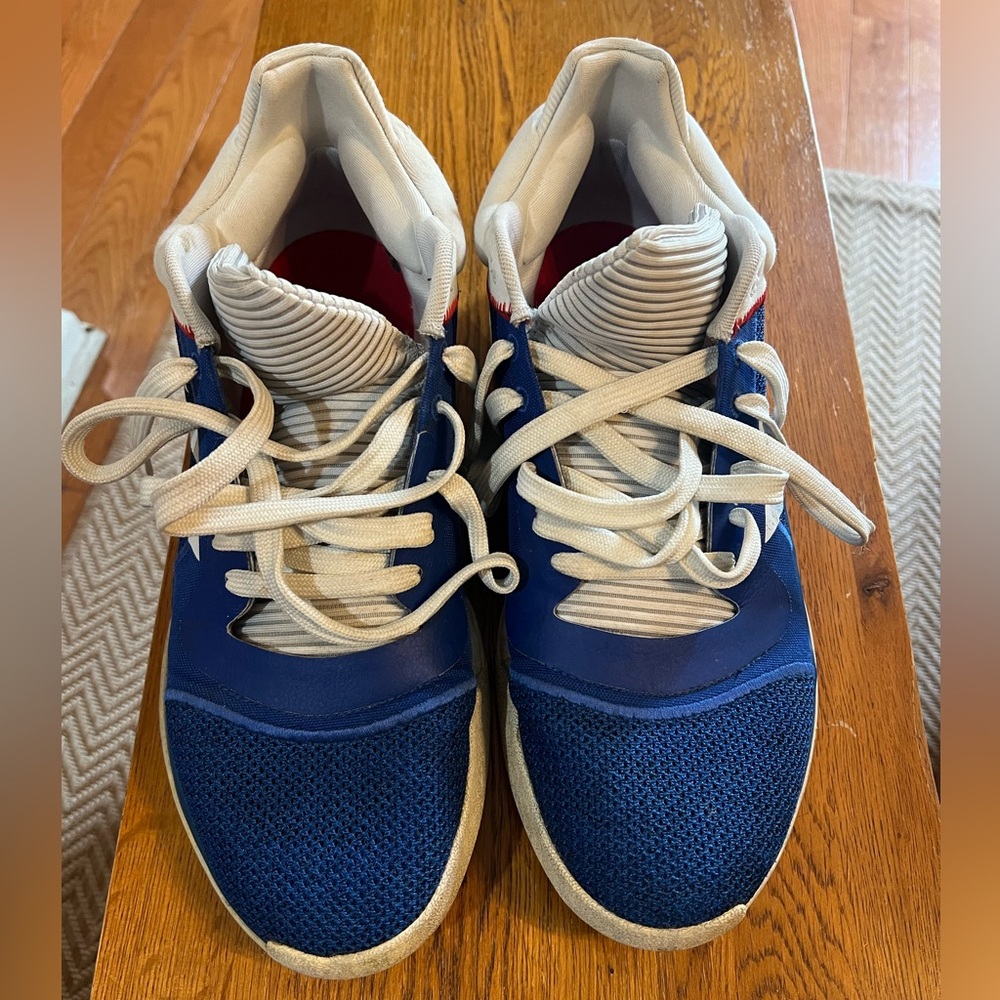 Adidas Blue and White Sneakers with Red Accents - Picture 3 of 6